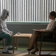 Billy Russo and Dr. Krista Dumont in a therapy session.